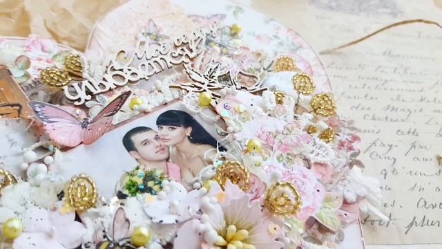 Панно в виде сердца с фотографией Скрапбукинг смотреть онлайн