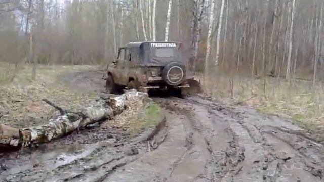 На рыбалку на УАЗе в Борок !!! Грязь . Бездорожье 2017. смотреть онлайн