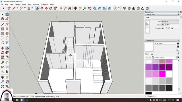 AutoCad 2D plan to 3D Design | Sketchup Tutorial in Hindi | 3D House Design Software | 2D to 3D pla смотреть онлайн