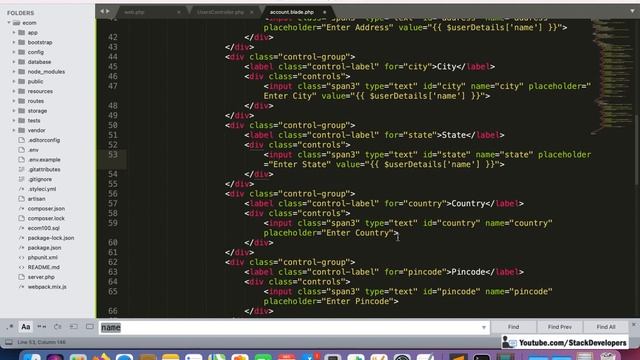 #108 Make E-Commerce Website in Laravel 8 | My Account (I) | Update User Contact Details | Validate смотреть онлайн