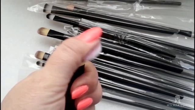 Набор кистей для макияжа Maange 20 штук черные смотреть онлайн