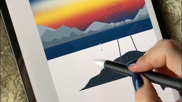Рисуем очень простую иллюстрацию в Procreate смотреть онлайн