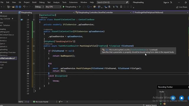 Any File upload and download in ASP.NET Core 6.0 Web API using EF-Core смотреть онлайн