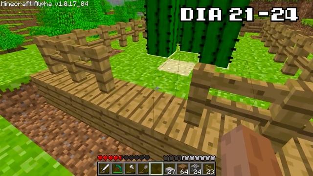 Sobreviví 100 Días en la Primera Versión de Minecraft смотреть онлайн
