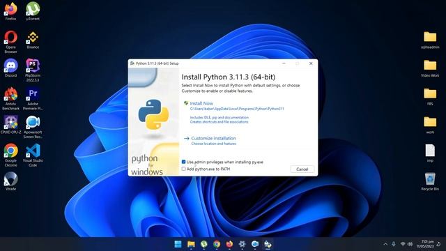 How to install Python 3.11.3 on Windows 11 смотреть онлайн