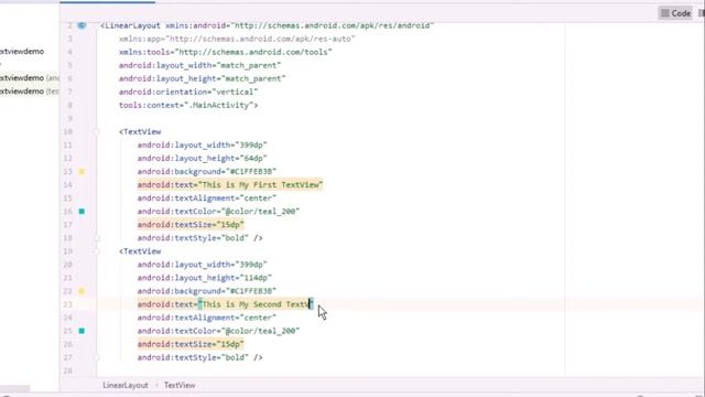 How to display text using TextView with different designing effects in Android Studio смотреть онлайн