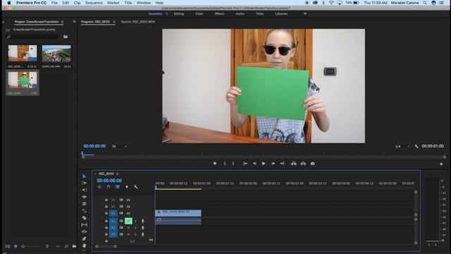 Green Screen Transition - Adobe Premiere Pro Tutorial смотреть онлайн