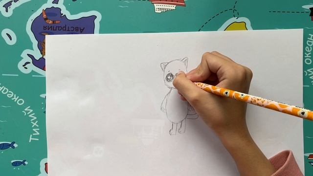 Как легко и просто нарисовать милого котика на полянке смотреть онлайн
