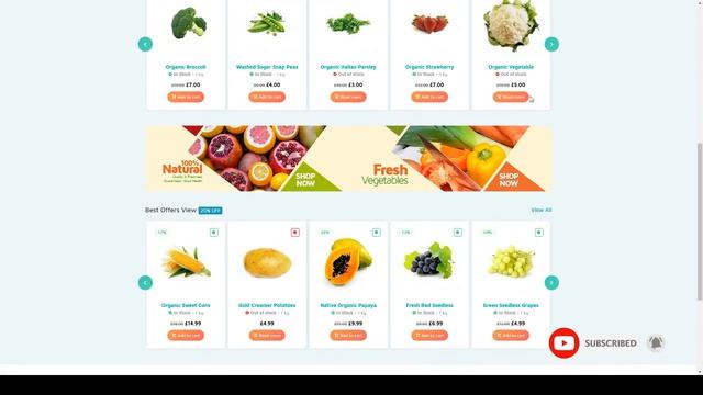 Groci - Organic Food and Grocery Market WordPress Theme смотреть онлайн