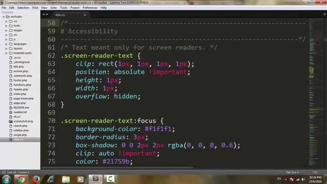 دورة تصميم قالب wordpress | الدرس #19 فلترت ملف style.css смотреть онлайн