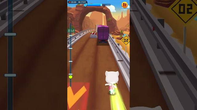 Анджела бежит за енотом! Игра ''Бег за золотом '' смотреть онлайн