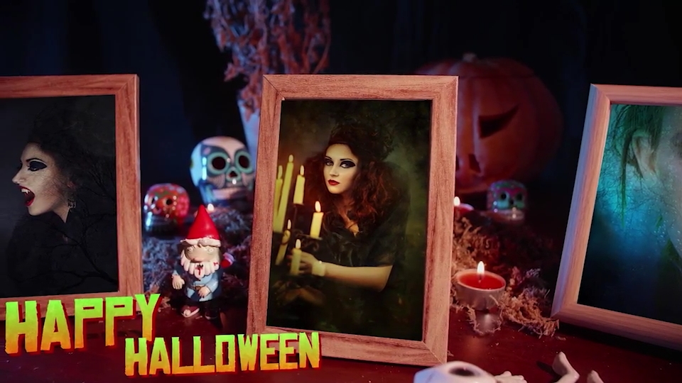 Фото слайд-шоу на Хэллоуин_Videohive Halloween slideshow_photo frame_DIZAYNPROJECT смотреть онлайн