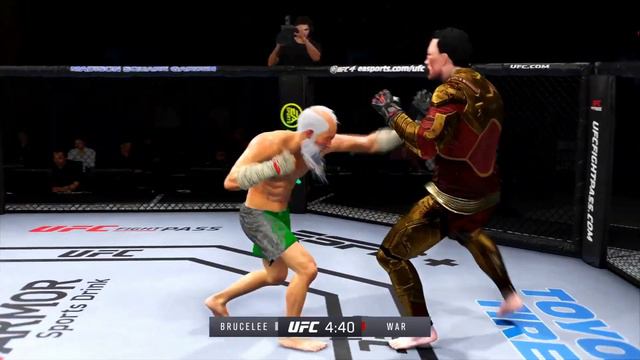 Old Bruce Lee vs. Horseman of the Apocalypse War - EA sports UFC 4 смотреть онлайн