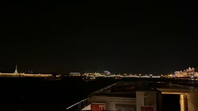 Водная прогулка по Неве. Ночной Санкт-Петербург. смотреть онлайн