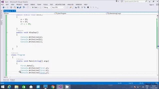 Static vs. Non-Static method in C# Explained in Hindi смотреть онлайн