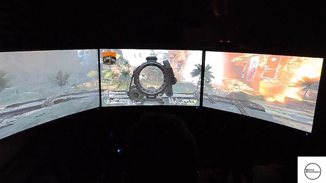 Apex Legends with triple monitors! смотреть онлайн