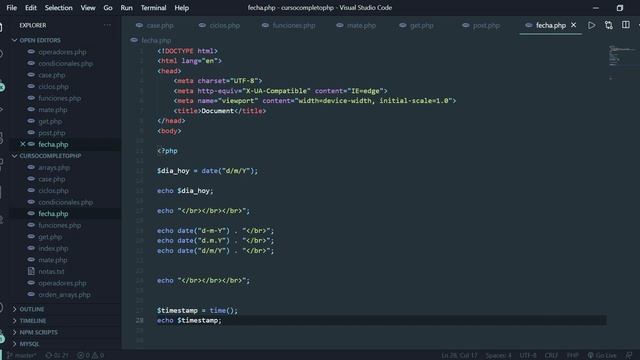 Fecha y Hora en PHP - Curso PHP ConfiguroWeb - 16 смотреть онлайн