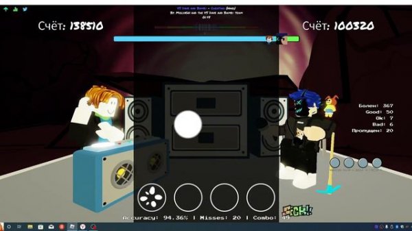 hellois645 vs pabliman15 в funky friday roblox