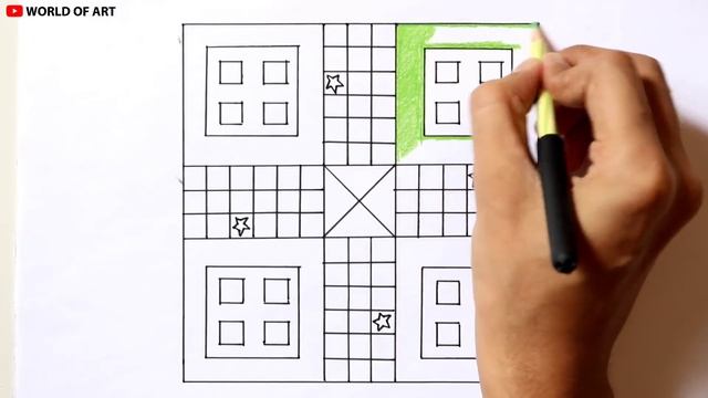Ludo Game | How to draw Ludo board game on paper | making LUDO game at home смотреть онлайн