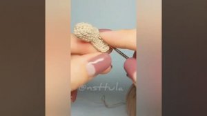 Стопа для куклы крючком (левая), правая-в описании под видео. Амигуруми.