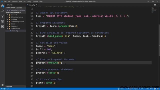 Insert Data into Database using MySQLi Object Oriented with Prepared Statement in PHP (Hindi) смотреть онлайн