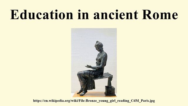Education in ancient Rome смотреть онлайн