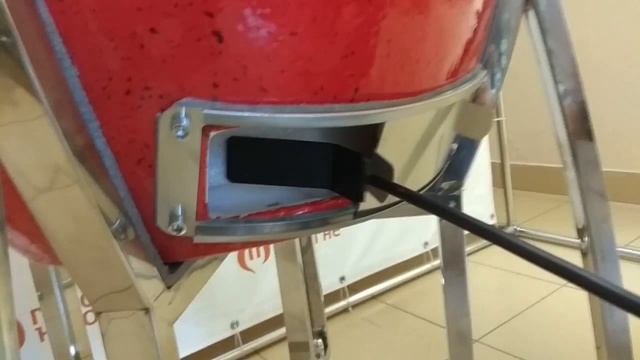 Обзор керамического угольного гриля CRAFT-GRILL KAMADO L в цвете RedGlaze смотреть онлайн