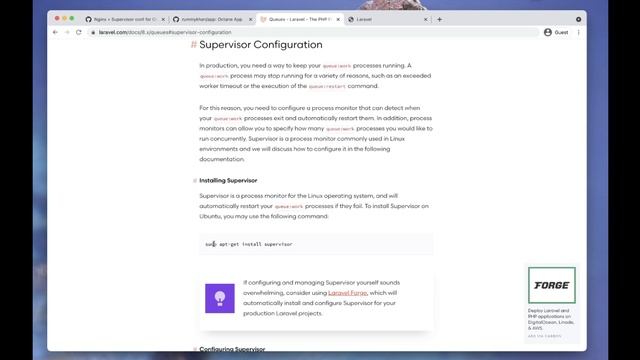 How to deploy Laravel Octane app on ubuntu using nginx (practical example). смотреть онлайн