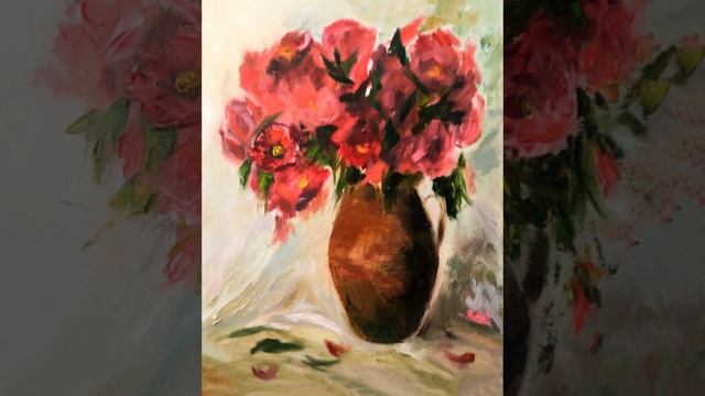 Букет садовых роз. Bouquet of garden roses. смотреть онлайн