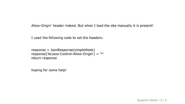 jQuery : CORS django 'Access-Control-Allow-Origin' смотреть онлайн