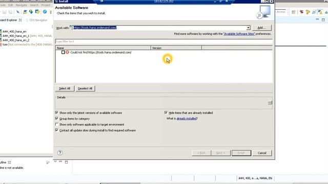 Steps to Add ADT to The HANA Studio смотреть онлайн