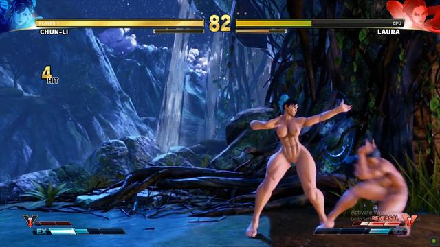 Street Fighter V Topless Chun-Li Vs Nude Laura Matsuda | Nude/Naked Mod| R34 Gamer