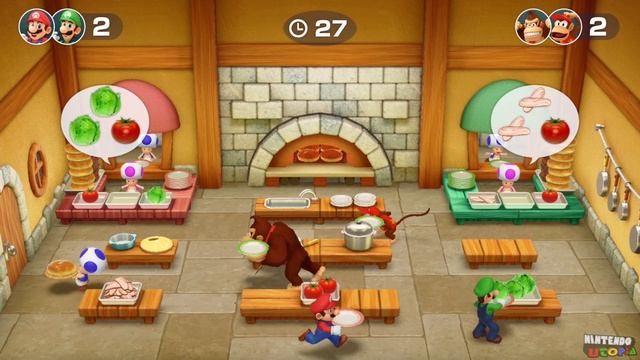 Super Mario Party ᴴᴰ | Master CPU 2v2 Minigames: Mario & Luigi vs Donkey Kong & Diddy Kong смотреть онлайн