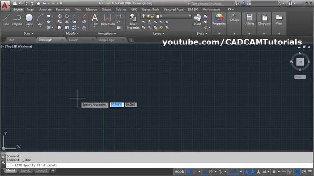 AutoCAD 2016 Tutorial for Beginners - 1 (Part 1 of 2) смотреть онлайн