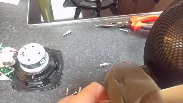 Kef Egg KHT 2005.2 Home Theatre Surround Sound Satellite Speaker Tear Down Dismantling Insides
