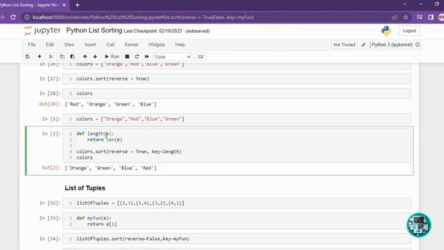 List Sorting in Python | Explained in English | Free Coding смотреть онлайн