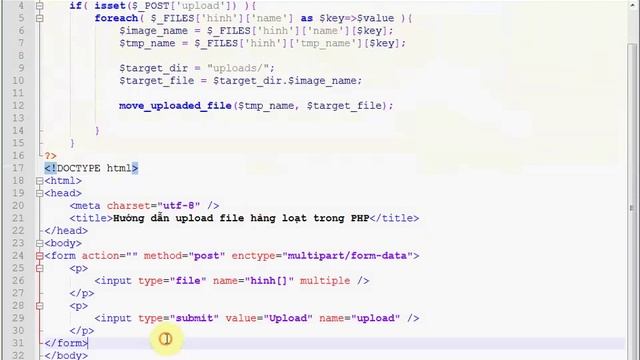 Ứng dụng upload nhiều file cùng lúc trong PHP смотреть онлайн