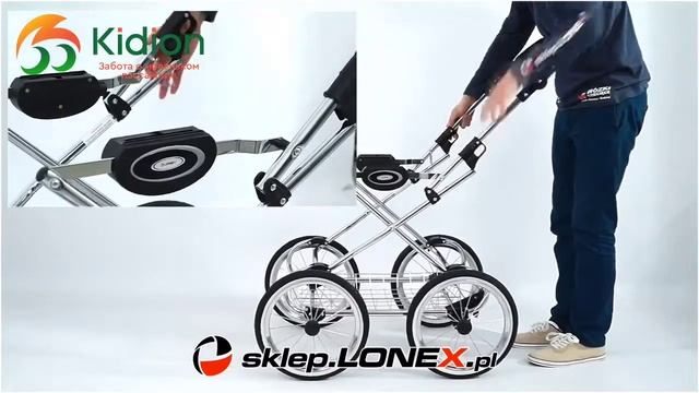 Коляска модульная 2 в 1 Lonex Retro Len Польша смотреть онлайн