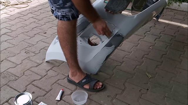 Тачка на прокачку! Калина 2 часть 4 ПОДГОТОВКА И ПОКРАСКА ПЕРЕДНЕГО БАМПЕРА. смотреть онлайн