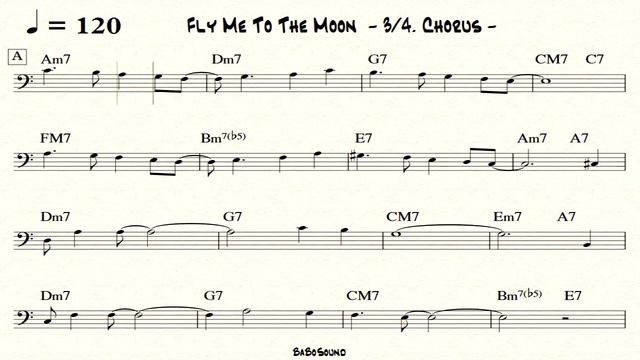 Fly Me To The Moon / Backing Track (No Bass) / Drum & Piano With Bass Clef / Acoustic ver. смотреть онлайн