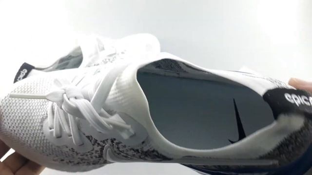 Review Nike epic react flyknit 2 white/grey/blue | giày thể thao | giày sneaker смотреть онлайн
