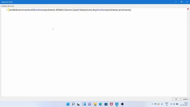 UiPath - Check if required columns are present in the datatable using Linq ( All | Any ) смотреть онлайн
