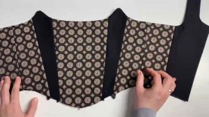 Как пошить корсет с бретелями | Пошив корсета | Выкройка корсета