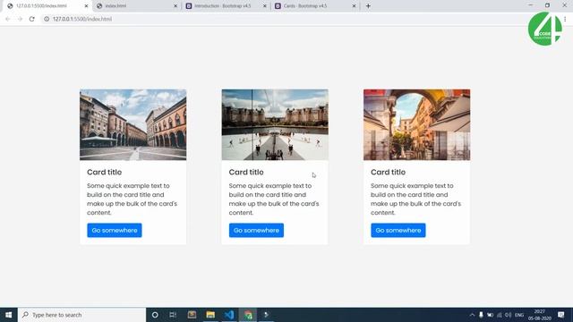 How To Use Card In Bootstrap 4 | Responsive Cards In Bootstrap 4 | Tutorial In Hindi Code4Educatio смотреть онлайн