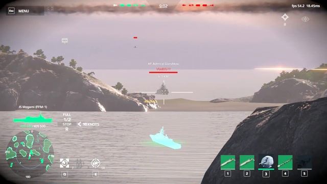 Modern Warships JS Mogami gameplay with META equipment смотреть онлайн