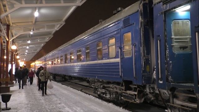 Прибытие и отцепка ТЭП70БС-172 от поезда №614 Солигорск – Могилев на станции Могилев I смотреть онлайн