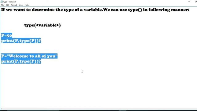 Type() built-in function in Python смотреть онлайн