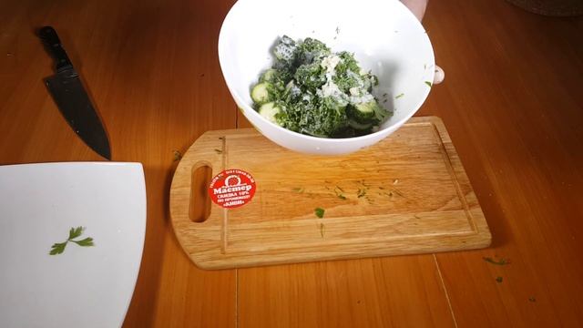 Рецепт №2 Малосольные огурчики за 15 мин.