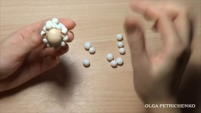 Делаем барашка из полимерной глины. Do sheep from polymer clay. смотреть онлайн