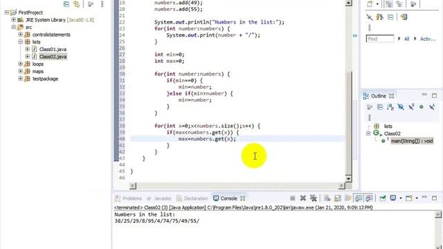 Java Programming #37 Lists Introduction part3 смотреть онлайн